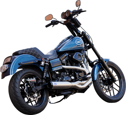 S&S CYCLE 2-into-1 Qualifier Exhaust System - Brushed 550-1097