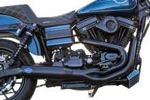 S&S CYCLE 2-into-1 Qualifier Exhaust System - Guardian Black 550-1098