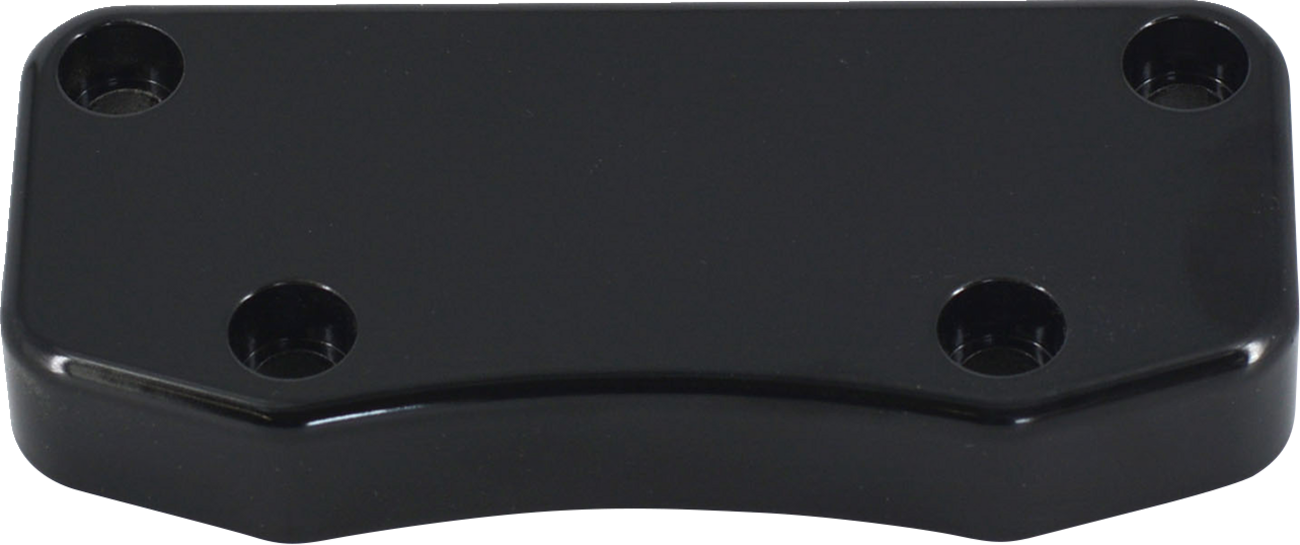 WILD 1 Billet Aluminum Top Handlebar Clamp - Smooth - Gloss Black WO505GB