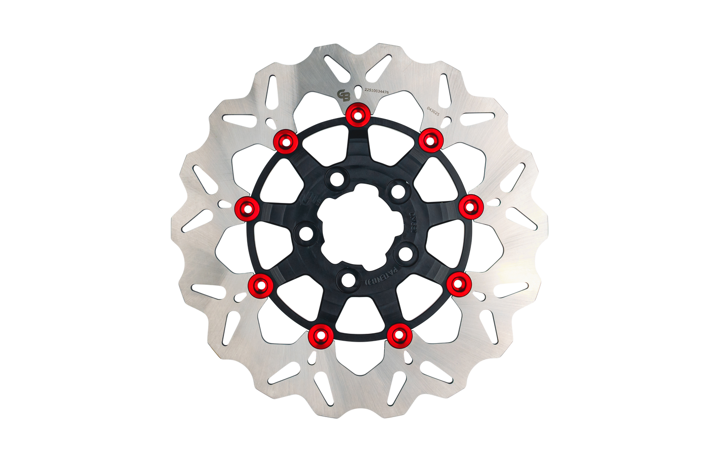 Rotor 11.5" Floating Wave Rr Black/Red Buttons