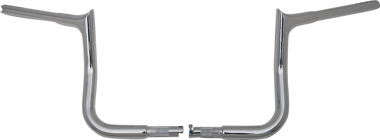 FAT BAGGERS INC. 1-1/4" EZ Install Pointed Top Handlebar - 10" - Chrome 945010