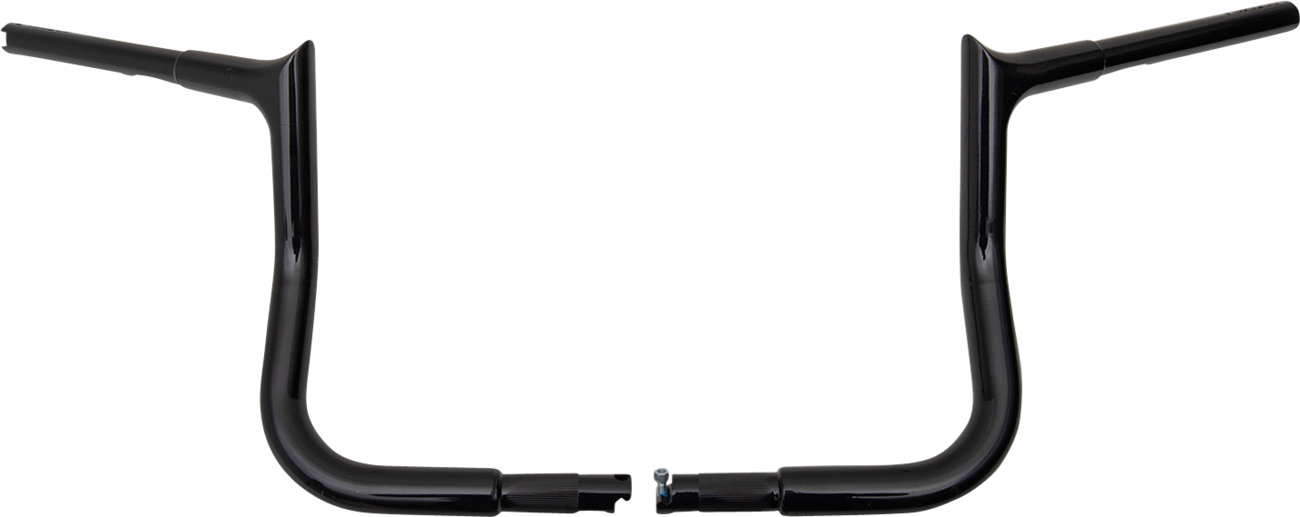 FAT BAGGERS INC. 1-1/4" EZ Install Pointed Top Handlebar - 10" - Black 945010-B