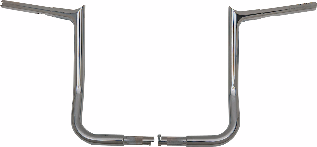 FAT BAGGERS INC. 1-1/4" EZ Install Pointed Top Handlebar - 14" - Chrome 945014