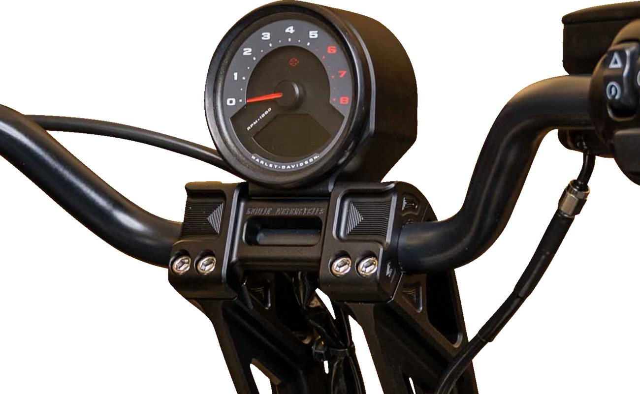 KODLIN USA Speedometer Gauge Bucket Mount - For Fastback Riser - Black - 3-3/8" K61257