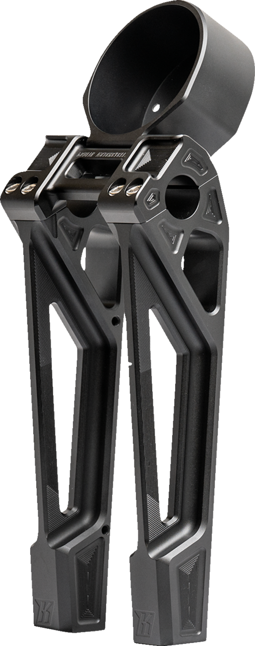 KODLIN USA Fastback Risers - Includes Clamp & Gauge Bracket - 10" - Black K55130