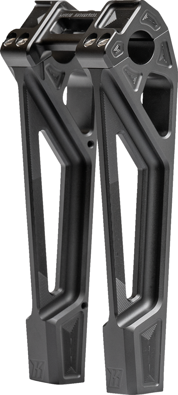KODLIN USA Fastback Risers - Includes Clamp - 10" - Black K55127