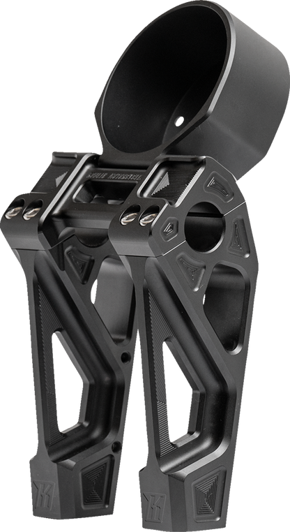 KODLIN USA Fastback Risers - Includes Clamp - 6" - Black K55129