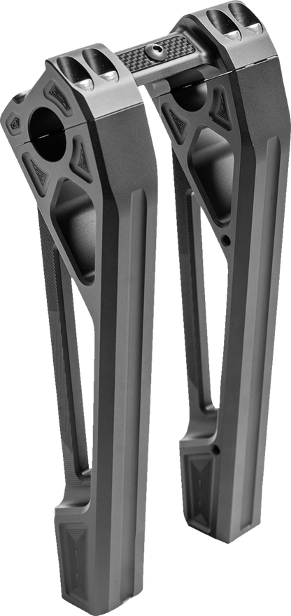 KODLIN USA Fastback Risers - Includes Clamp - 10" - Black K55127