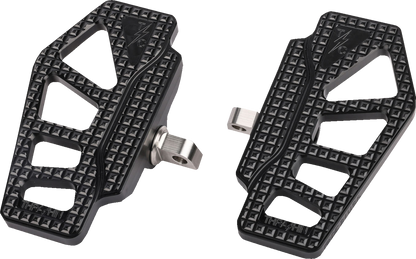 THRASHIN SUPPLY CO. Apex Mini Floorboards - Driver - Black TSC-2217-1-D