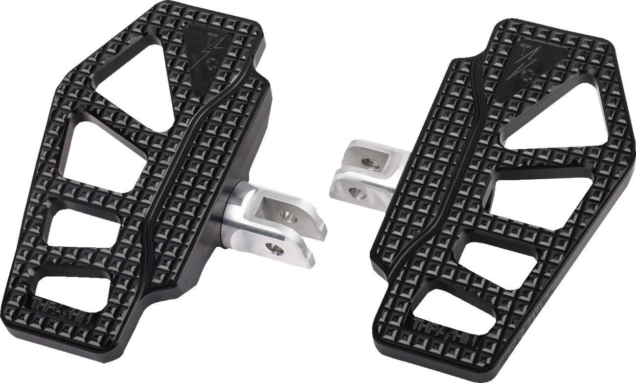 THRASHIN SUPPLY CO. Apex Mini Floorboards - Driver - Black TSC-2217-1-SF