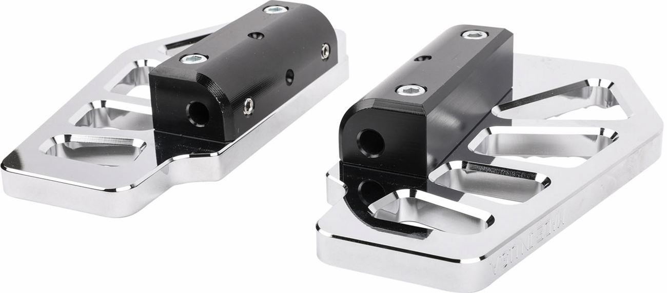 THRASHIN SUPPLY CO. Apex Mini Floorboards - Passenger - Chrome TSC-2217-3-BR