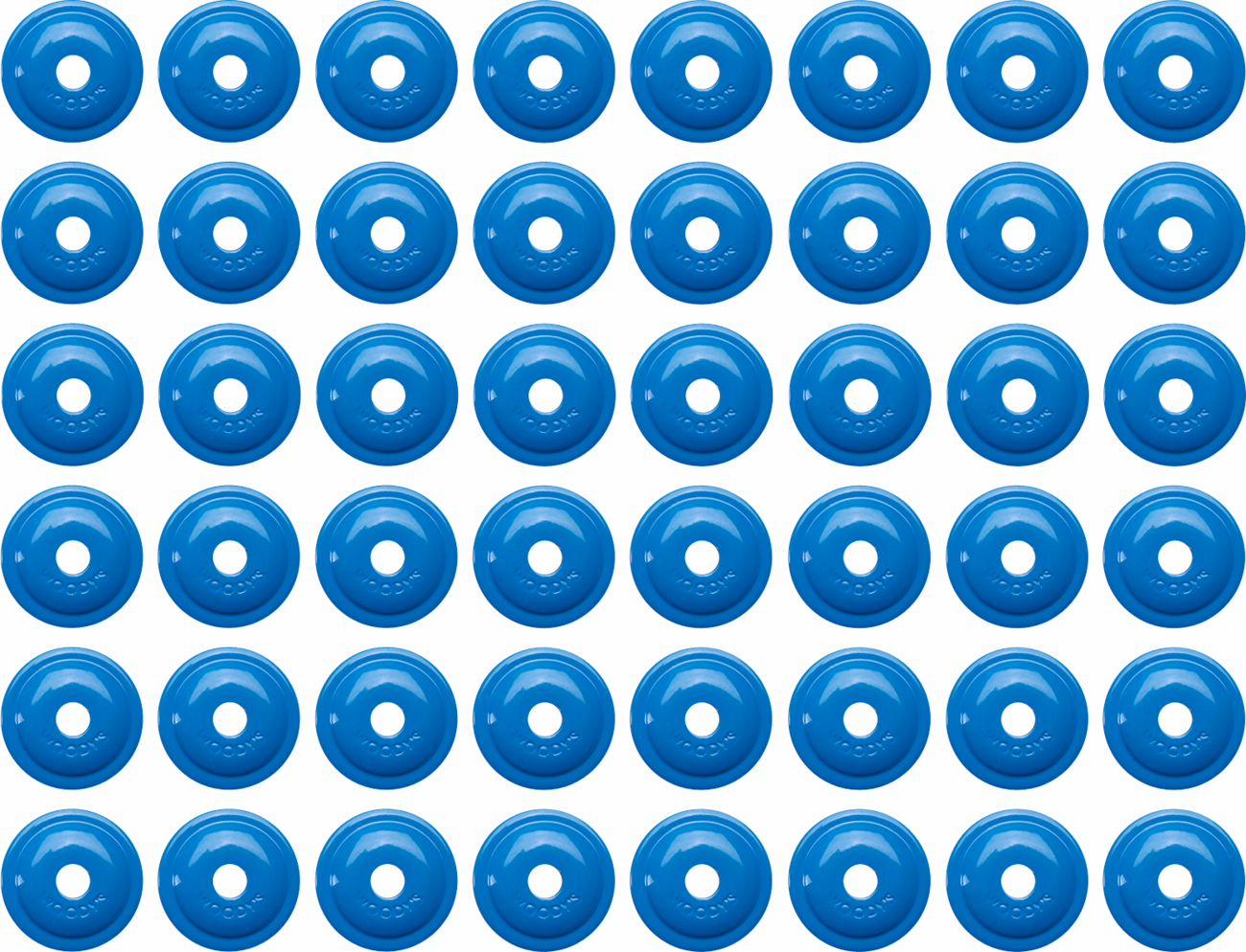 WOODY'S Support Plates - Blue - 48 Pack AWA- 3825
