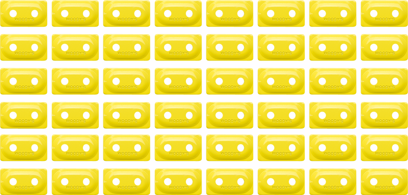 WOODY'S Support Plates - Double Digger® - Hi Vis - 48 Pack ADD2-3830-B