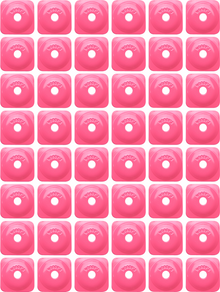 WOODY'S Support Plates - Grand Digger® - Pink - Square - 48 Pack ASG-3820-48