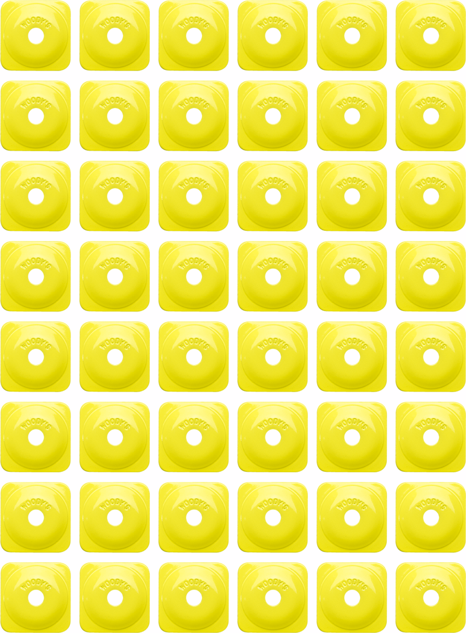 WOODY'S Support Plates - Grand Digger® - Hi Vis - Square - 48 Pack ASG-3830-48