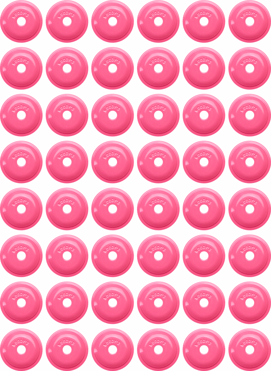WOODY'S Support Plates - Grand Digger® - Pink - Round - 48 Pack ARG-3820-48
