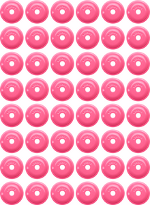 WOODY'S Support Plates - Grand Digger® - Pink - Round - 48 Pack ARG-3820-48
