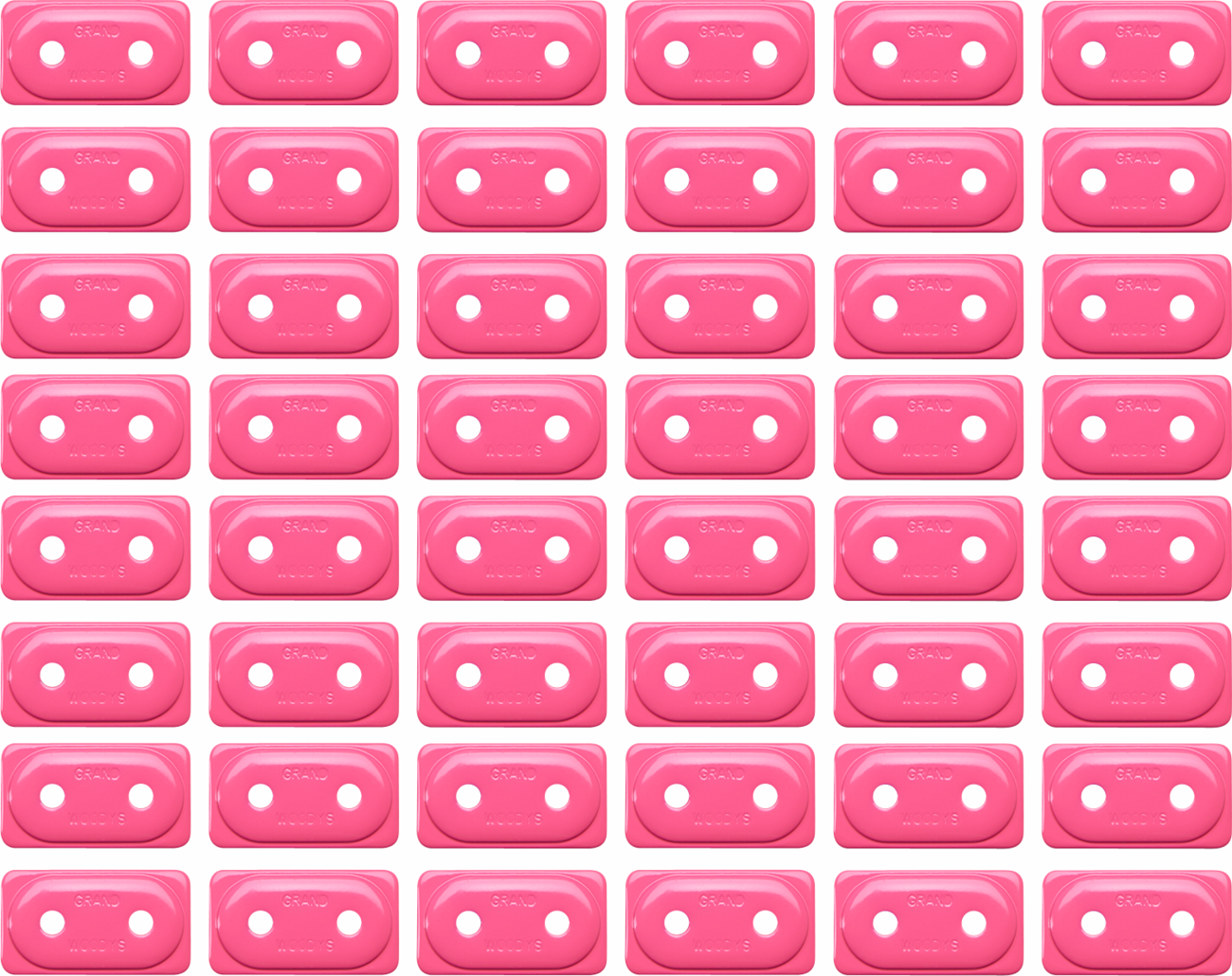 WOODY'S Support Plates - Grand Digger® - Pink - Double - 48 Pack ADG-3820-48