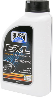 BEL-RAY EXL 4T Mineral Oil - 20W-50 - 1L 99100-B1LW
