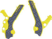 ACERBIS X-Grip Frame Guards - Gray/Yellow - DR-Z 400S/E/SM 2983341120