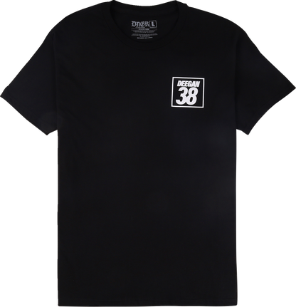 DEEGAN APPAREL Holeshot T-Shirt - Black - 2XL DMTSS3027BLK2XL
