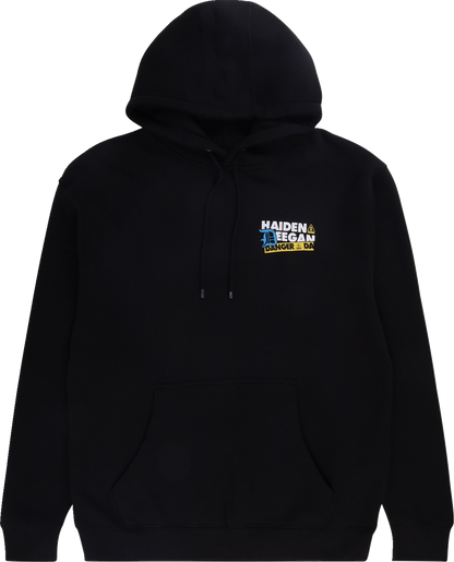 DEEGAN APPAREL Caution Hoodie - Black - Medium DMTFP3010BLKM