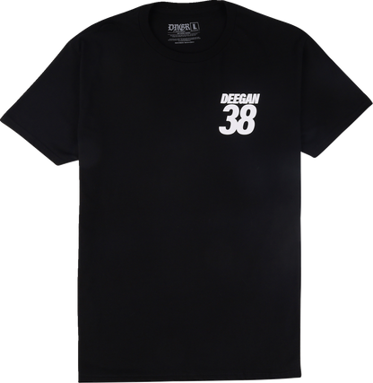 DEEGAN APPAREL MX2 T-Shirt - Black - Large DMTSS3026BLKL