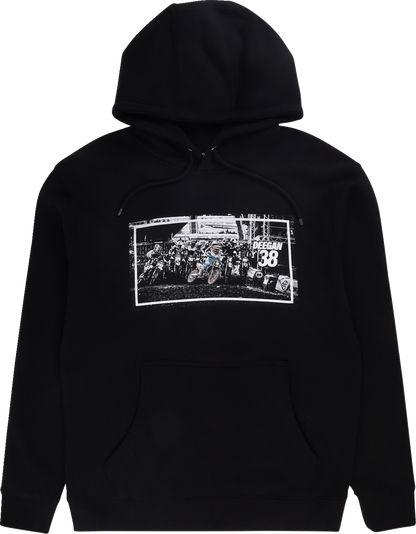 DEEGAN APPAREL Holeshot Hoodie - Black - 2XL DMTFP3003BLK2XL