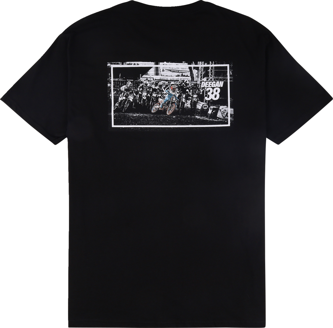 DEEGAN APPAREL Holeshot T-Shirt - Black - Medium DMTSS3027BLKM