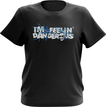 DEEGAN APPAREL Youth Shocking T-Shirt - Black/Blue - Small DBTSS3007BBUS