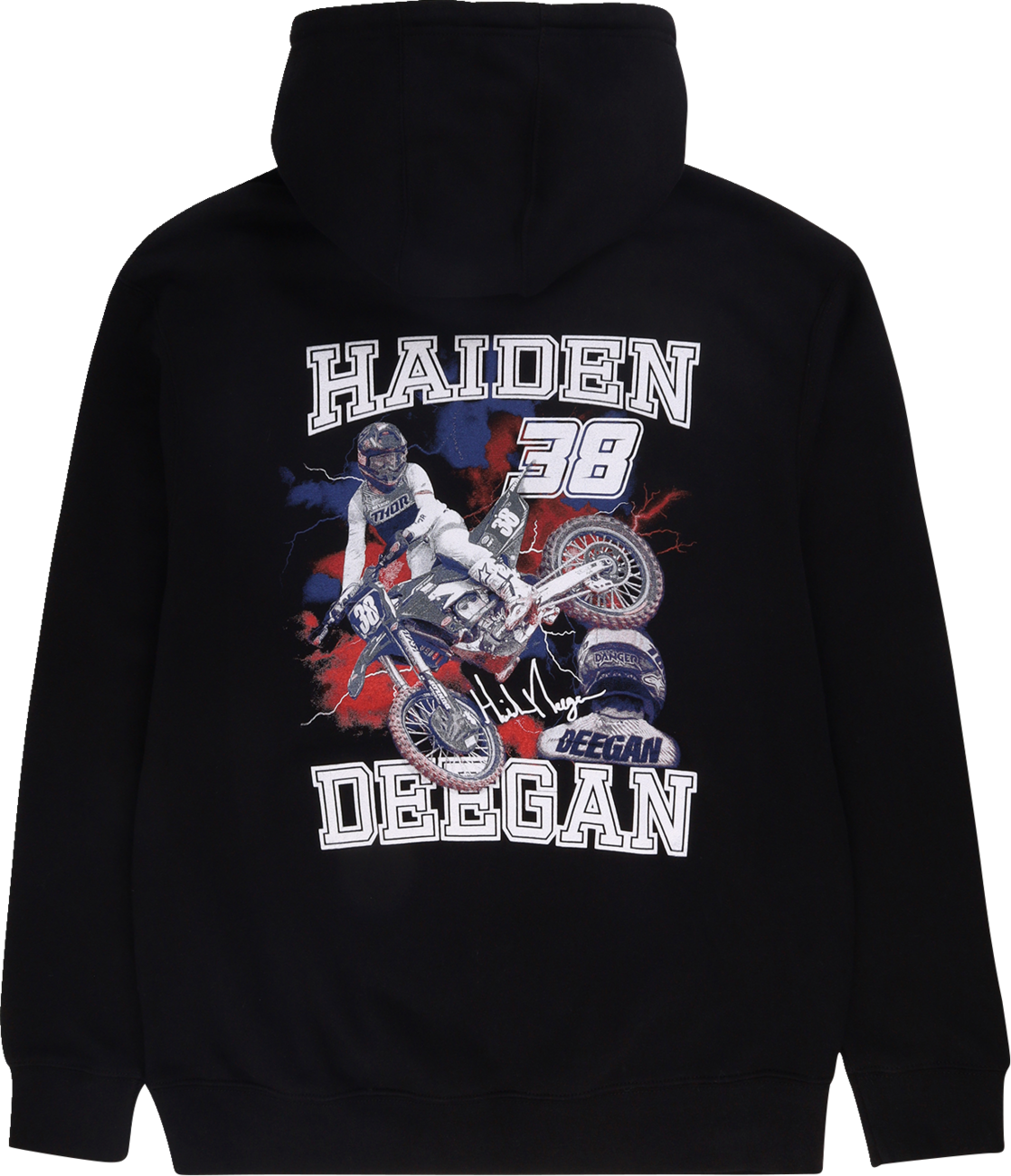 DEEGAN APPAREL 38 Hoodie - Black - 2XL DMTFP3004BLK2XL