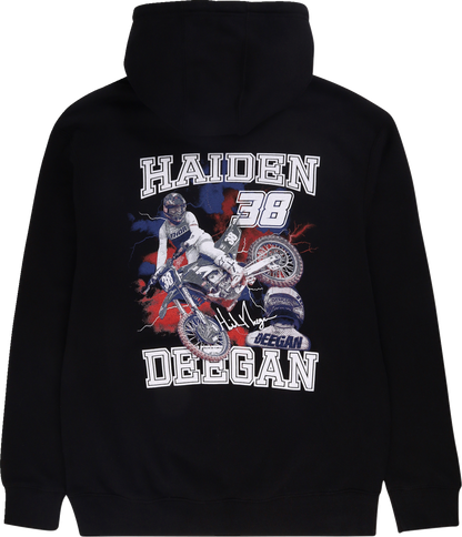 DEEGAN APPAREL 38 Hoodie - Black - 2XL DMTFP3004BLK2XL