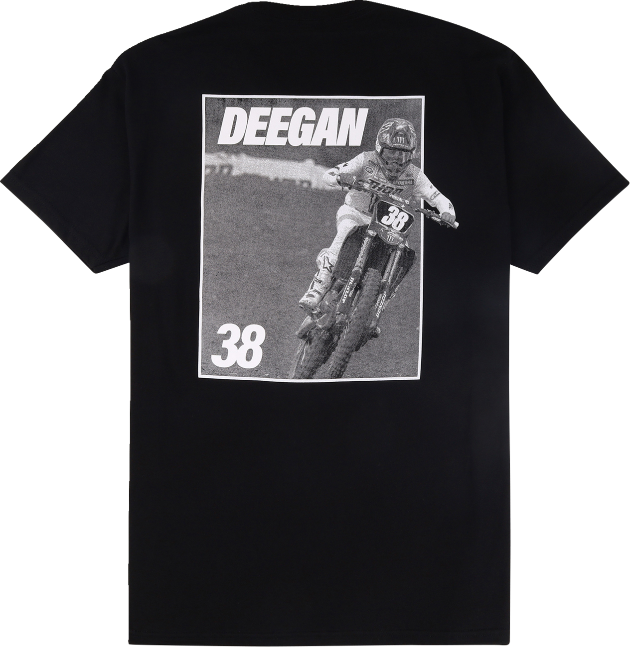 DEEGAN APPAREL Youth MX2 T-Shirt - Black - Medium DBTSS3009BLKM