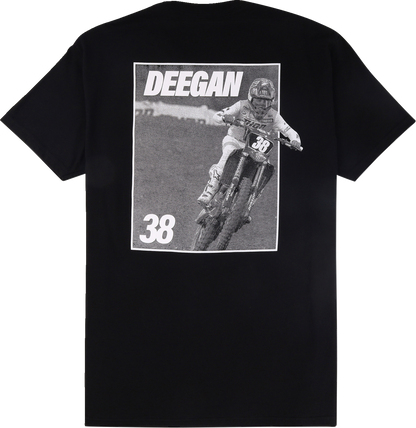 DEEGAN APPAREL Youth MX2 T-Shirt - Black - Medium DBTSS3009BLKM