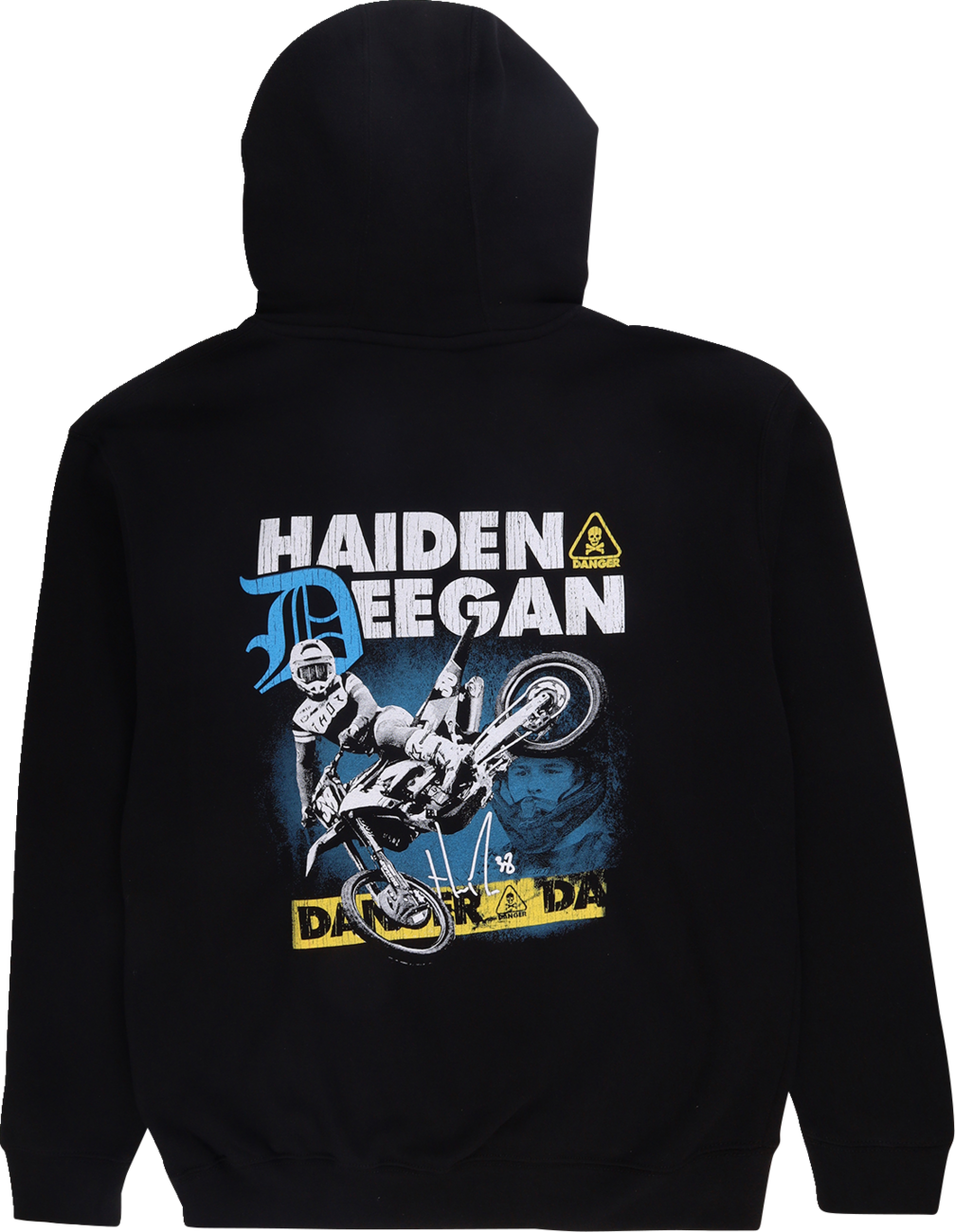 DEEGAN APPAREL Caution Hoodie - Black - 2XL DMTFP3010BLK2XL