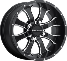 RACELINE WHEELS Wheel - Mamba - Rear - Black/Machined - 9x8 - 4/115 - 3+5 A7798015-35