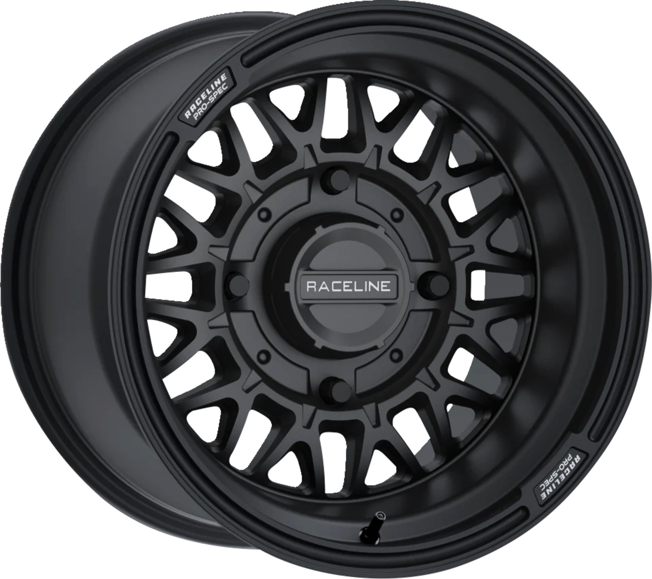 RACELINE WHEELS Wheel - Omega - Rear - Black/Satin - 15x10 - 4/156 - 5+2 A13B-51056-00