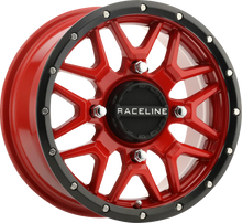 RACELINE WHEELS Wheel - Krank - Simulated Beadlock - Front/Rear - Red - 14x7 - 4/137 - 5+2 (+10 mm) A94R-47037+10