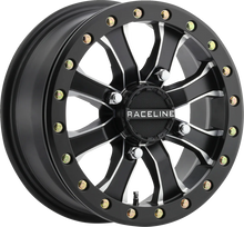 RACELINE WHEELS Wheel - Black Mamba - Beadlock - Front/Rear - Black/Machined - 15x6 - 4/137 - 5+1 A71MB-56037-51