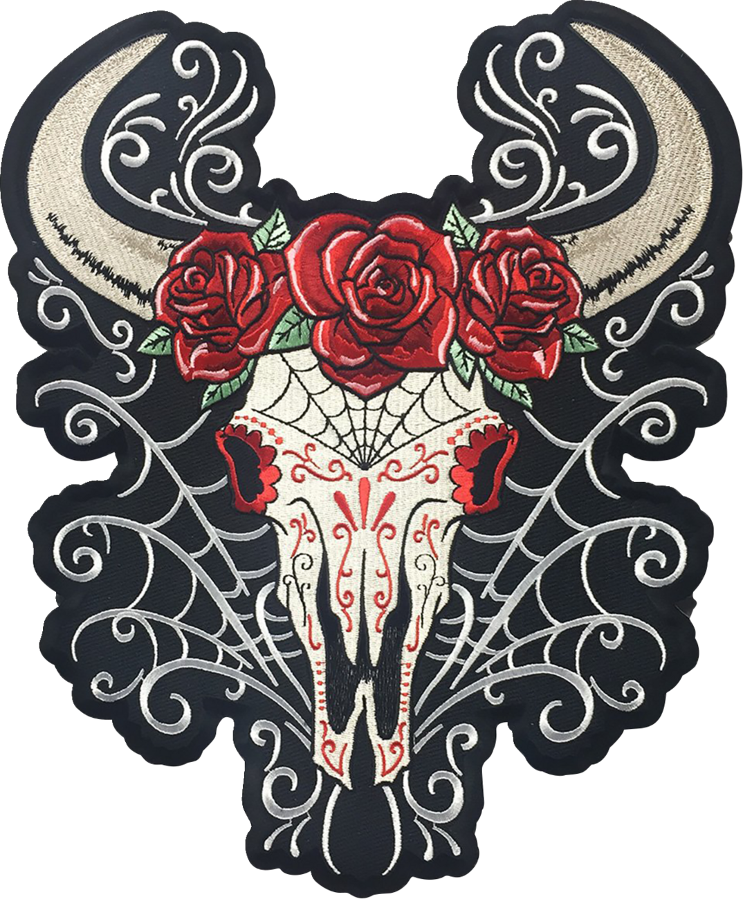 LETHAL THREAT D.O.D Western Skull Large Embroidered Patch - Large LT30228