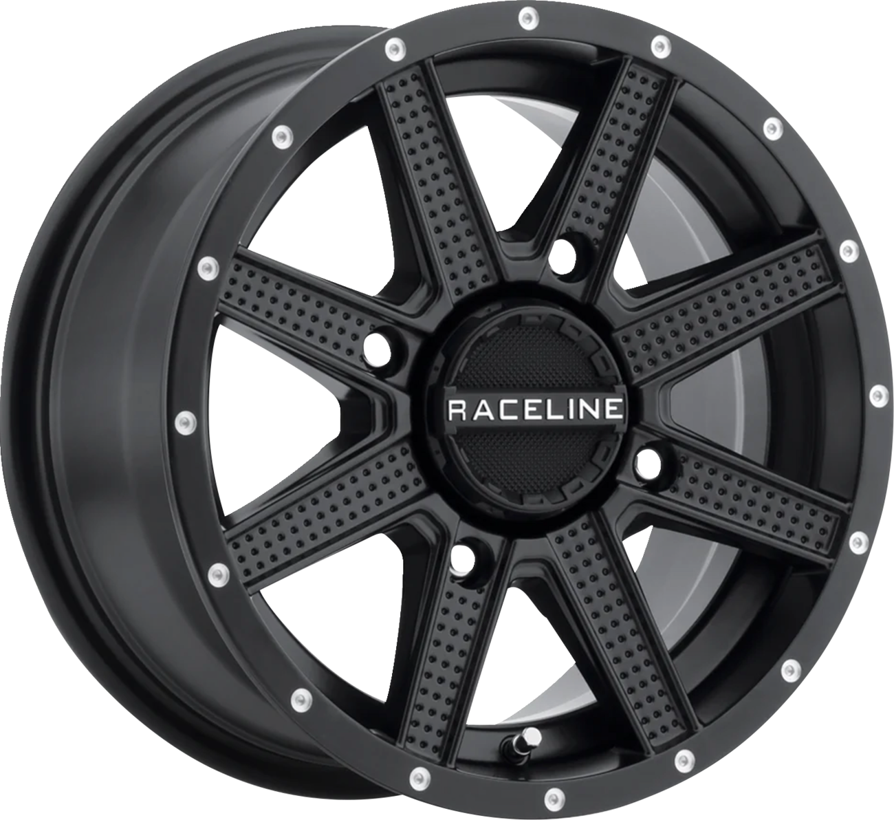 RACELINE WHEELS Wheel - Hostage - Front/Rear - Black - 14x7 - 4/156 - 4+3 (+5 mm) A92B-47056-43