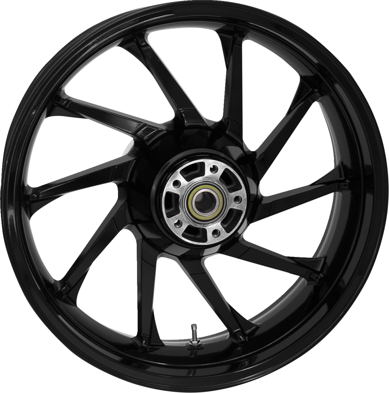 COASTAL MOTO Wheel - Hurricane 3D - Rear - Single Disc/with ABS - Black - 18x5.5 3D-HUR185SB-ABST