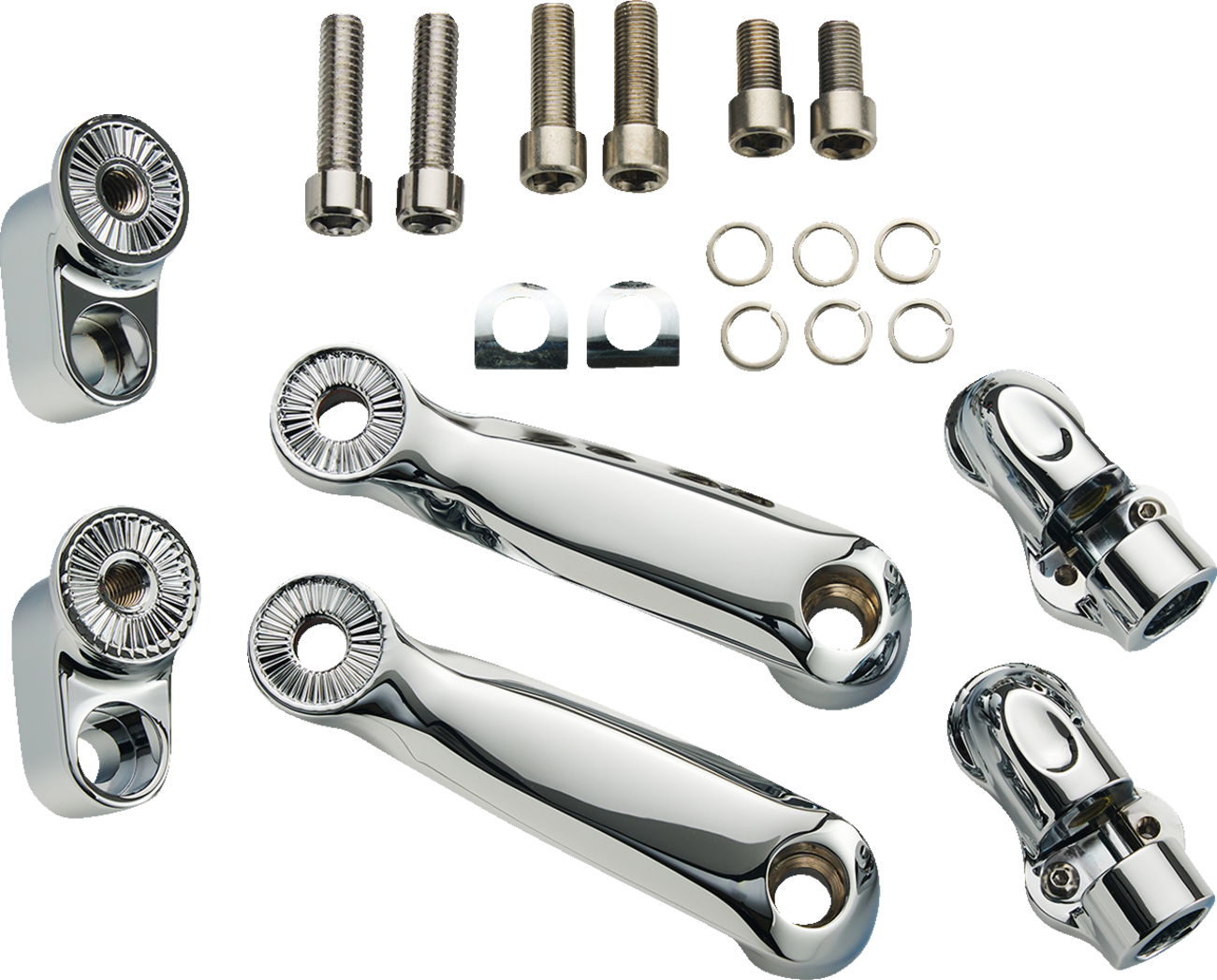 CIRO Adjustable RydeCulture™ Charles Chapa Peg Mounts - Passenger - Chrome - Indian 6R200
