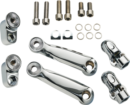 CIRO Adjustable RydeCulture™ Charles Chapa Peg Mounts - Passenger - Chrome - Indian 6R200