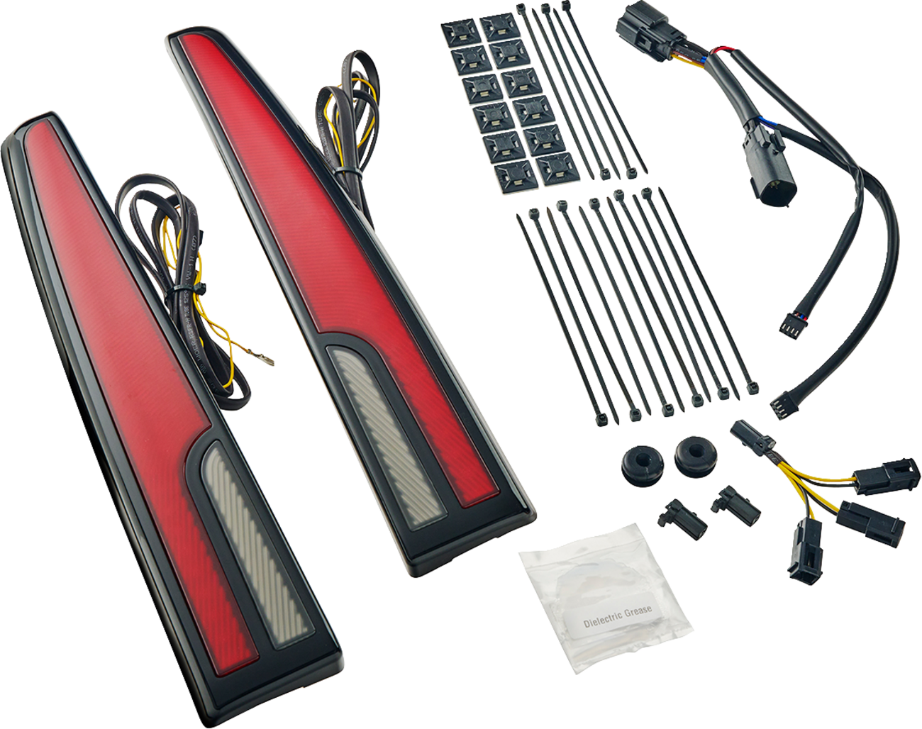 CIRO Taillight - LED - Red Lens - Black - Tri Glide 40086