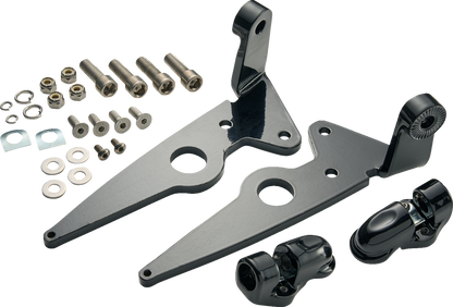 CIRO Highway Peg Mounts - Driver - Black - Indian 66201