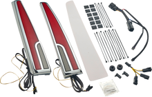 CIRO Taillight - LED - Red Lens - Chrome - Tri Glide 40085
