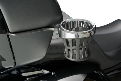 CIRO Passenger Drink Holder Mount - Chrome/Black 56121