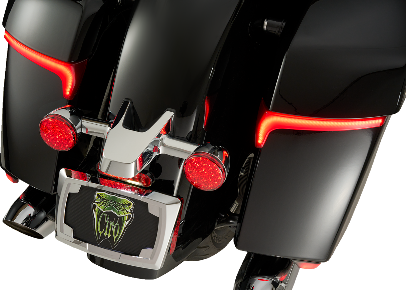 CIRO Saddlebag Light - Red Lens - Indian 4R010