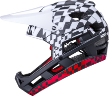 KALI DH Invader Helmet - LTD Glitch - Matte Black/White/Red - XS-M 0211323216